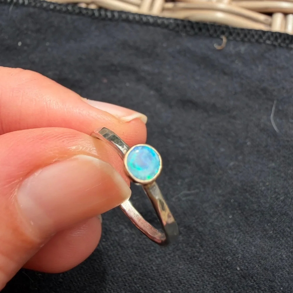 Handmade Opal ring - Picture 2 of 5